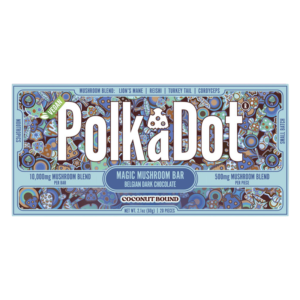POLKA DOT MAGIC MUSHROOM BLEND CHOCOLATE BAR 500MG - COCONUT BOUND