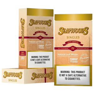SLAPWOODS ALL NATURAL LEAF WRAPS 1PK BOX OF 20 - SWEET AROMATIC