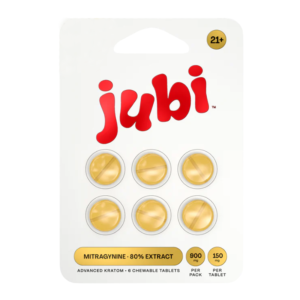 JUBI ADVANCED KRATOM MITRAGYNINE EXTRACT TABLETS 150MG 6CT - UNFLAVORED