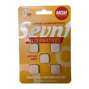 SEVN ALTERNATIVES RAPID RELEASE KRATOM EXTRACT TABLETS 20MG 5CT - NAY NAY WHIP