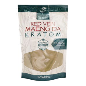 WHOLE HERBS KRATOM POWDER 17.5OZ/500MG - RED VEIN MAENG DA