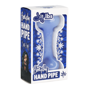 DOGG LBS HAND PIPES - 4" EVERYDAY DOG BONE DESIGN BLUE