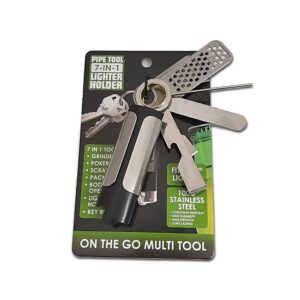 SMOKEZILLA LIGHTERS BOX OF 6 - 26044-PIPE TOOL 7-IN-1 SILVER