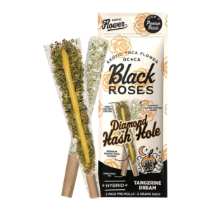 BLACK ROSES DIAMOND HASH HOLE 2G PRE-ROLLS 2PK - TANGERINE DREAM HYBRID