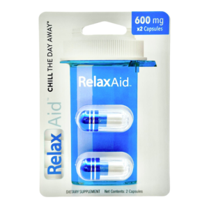 RELAX AID DIETARY SUPPLEMENT CAPSULES 600MG 2CT