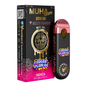 MUHA MEDS MELTED DIAMONDS DISPOSABLE 3500MG - SUGAR PLUM OG INDICA