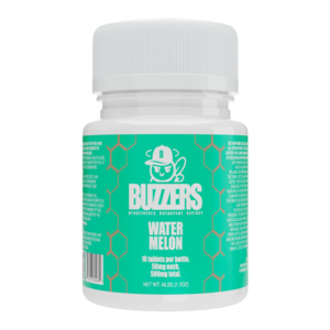 BUZZERS PROPRIETARY BOTANICAL EXTRACT TABLETS BOTTLE 50MG 10CT - WATERMELON