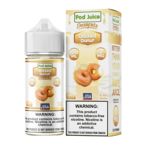 POD JUICE 100ML 0MG - GLAZED DONUT