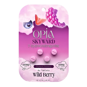 OPIA SKYWARD POTENCY 7-HYDROXYMITRAGYNINE TABLETS 130MG 4CT - WILD BERRY