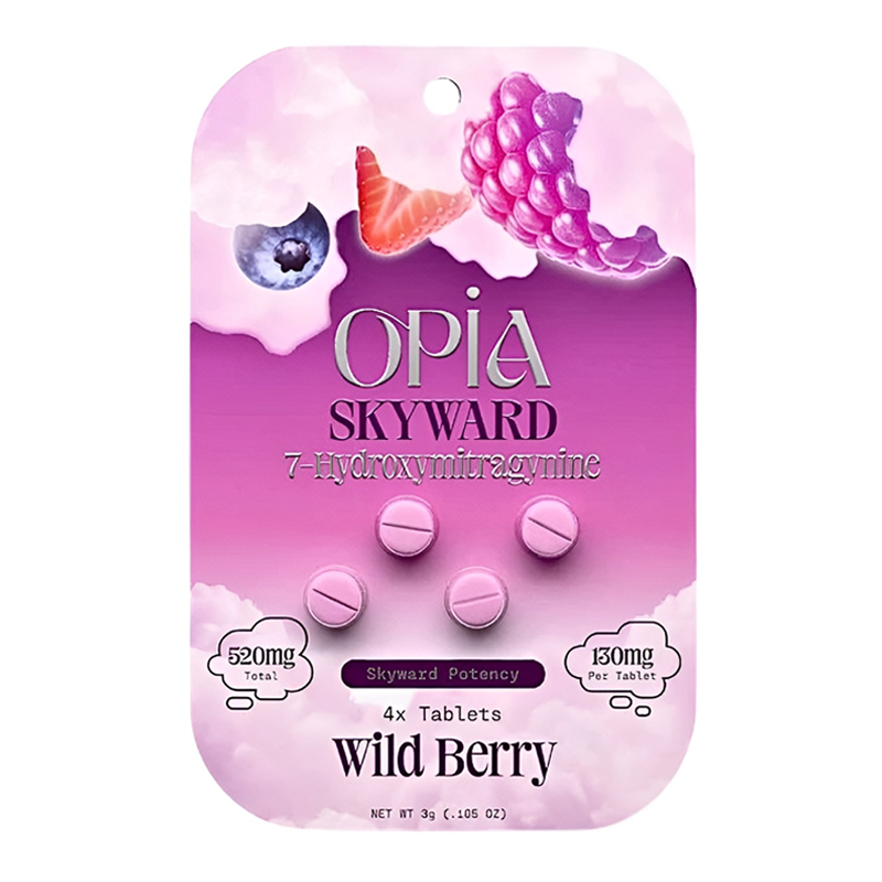 OPIA SKYWARD POTENCY 7-HYDROXYMITRAGYNINE TABLETS 130MG 4CT