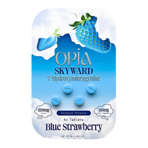 OPIA SKYWARD POTENCY 7-HYDROXYMITRAGYNINE TABLETS 130MG 4CT - BLUE STRAWBERRY