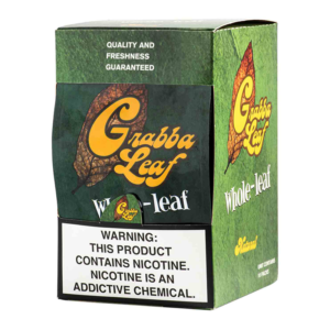 GRABBA LEAF WHOLE LEAF TOBACCO WRAPS 1PK BOX OF 10 - NATURAL