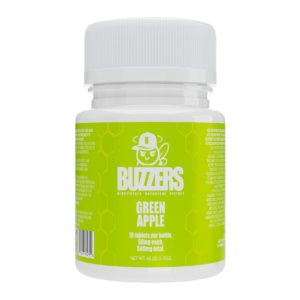 BUZZERS PROPRIETARY BOTANICAL EXTRACT TABLETS BOTTLE 50MG 10CT - GREEN APPLE