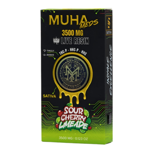 MUHA MEDS LIVE RESIN DISPOSABLE 3500MG - SOUR CHERRY LIMEADE SATIVA