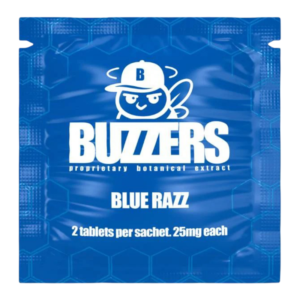 BUZZERS PROPRIETARY BOTANICAL EXTRACT TABLETS 25MG 2CT - BLUE RAZZ