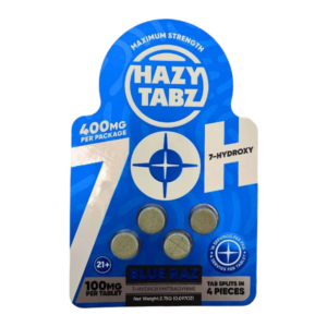 HAZY TABZ HYDROXY MAXIMUM STRENGTH TABLETS 100MG 4CT - BLUE RAZ