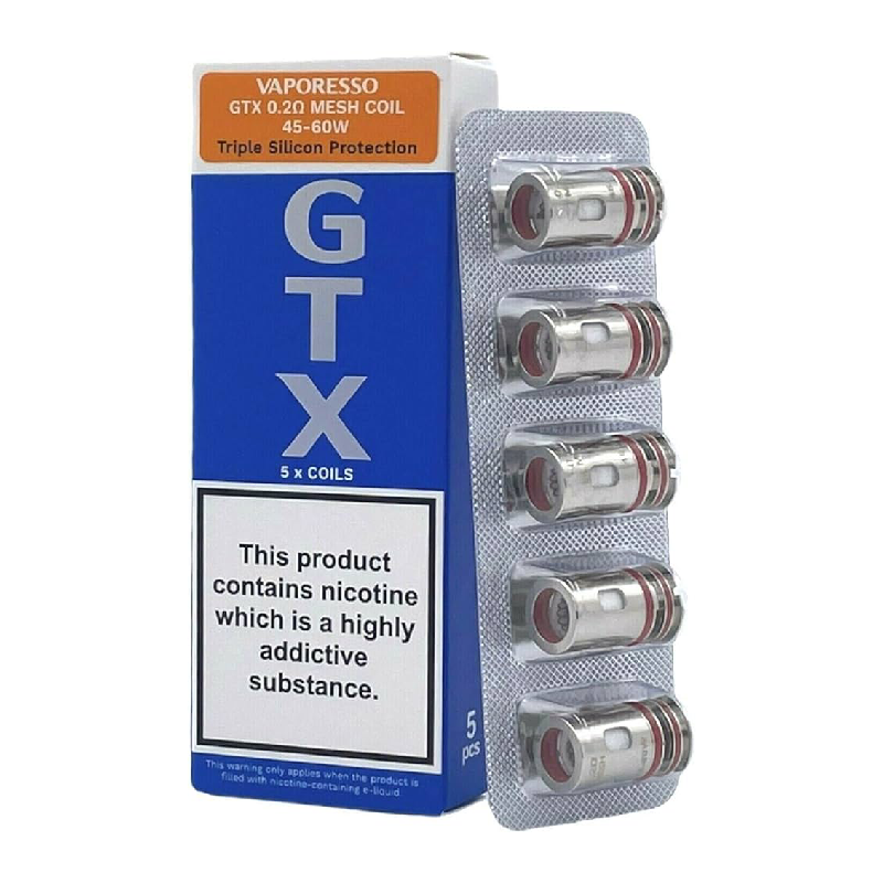 VAPORESSO GTX REGULAR COIL 5PCS - 0.20 OHMS