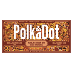 POLKA DOT MAGIC MUSHROOM BLEND CHOCOLATE BAR 500MG - PENNY CUP