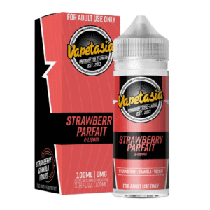VAPETASIA 100ML 0MG - STRAWBERRY PARFAIT