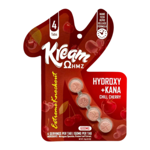 KREAM OHMZ EXTREME KNOCKOUT HYDROXY+KANNA TABLETS 150MG 4CT - CHILL CHERRY