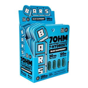 TRE HOUSE BARS 7-HYDROXY TABLETS 30MG 4CT - BLUE RASPBERRY