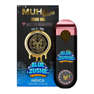 MUHA MEDS MELTED DIAMONDS DISPOSABLE 3500MG - BLUE ZUSHI INDICA