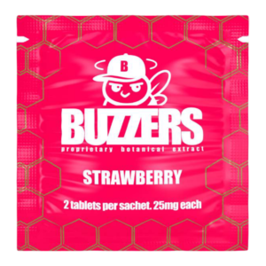 BUZZERS PROPRIETARY BOTANICAL EXTRACT TABLETS 25MG 2CT - STRAWBERRY