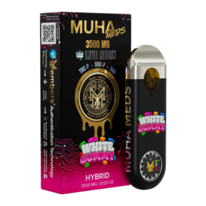 MUHA MEDS LIVE RESIN DISPOSABLE 3500MG - WHITE GUMMY HYBRID