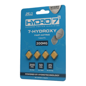 HYDRO7 SUPREME KRATOM ALKALOIDS 7-HYDROXY FAST ACTING TABLETS 50MG 4CT - UNFLAVORED