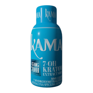 KAMA 7-HYDROXYMITRAGYNINE LIQUID KRATOM EXTRACT SHOTS 30ML 45MG BOX OF 12 - UNFLAVORED