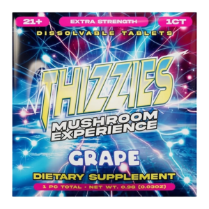 THIZZIES EXTRA STRENGTH DISSOLVABLE MUSHROOM TABLETS 1CT - GRAPE