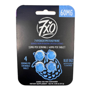 7XO 7-HYDROXYMITRAGYNINE CHEWABLE TABLETS 60MG 4CT