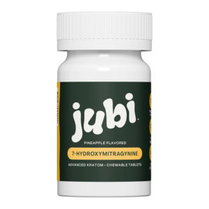 JUBI ADVANCED KRATOM 7-HYDROXYMITRAGYNINE TABLETS BOTTLE 100MG 10CT - PINEAPPLE