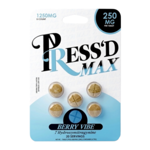PRESS'D MAX 7-HYDROXYMITRAGYNINE TABLETS 250MG 5CT - BERRY VIBE
