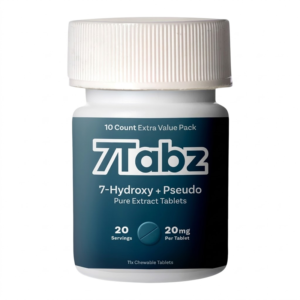 7TABZ 7-HYDROXYMITRAGYNINE+PSEUDO PURE EXTRACT TABLETS BOTTLE 20MG 10CT - UNFLAVORED