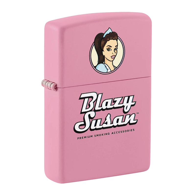 ZIPPO LIGHTER 46770 - BLAZY SUSAN LOGO - PINK MATTE