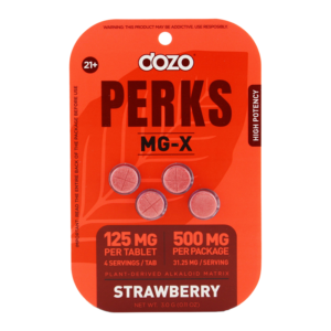 DOZO PERKS MG-X TABLETS 125MG 4CT - STRAWBERRY