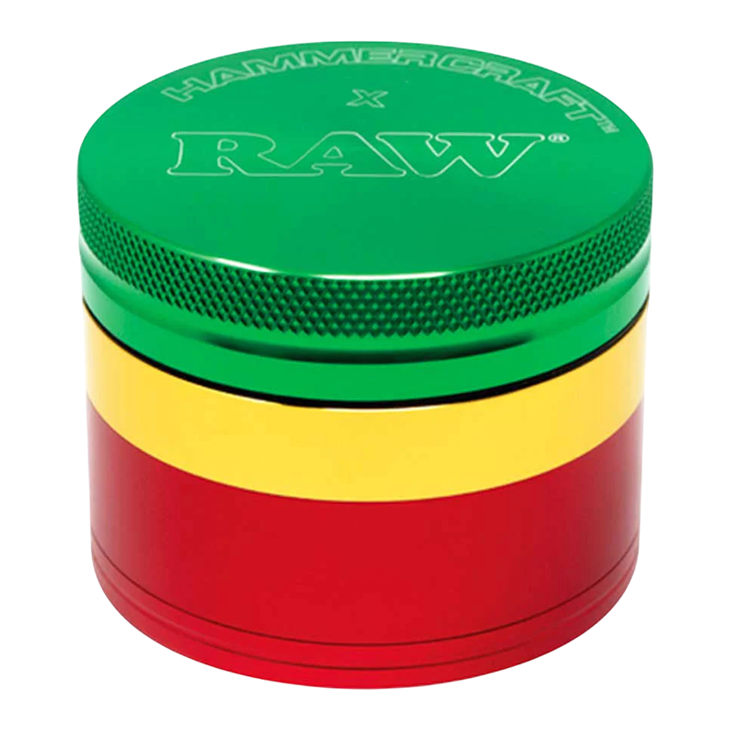 RAW HAMMERCRAFT X ALUMINUM GRINDERS - 2.2'' RASTA