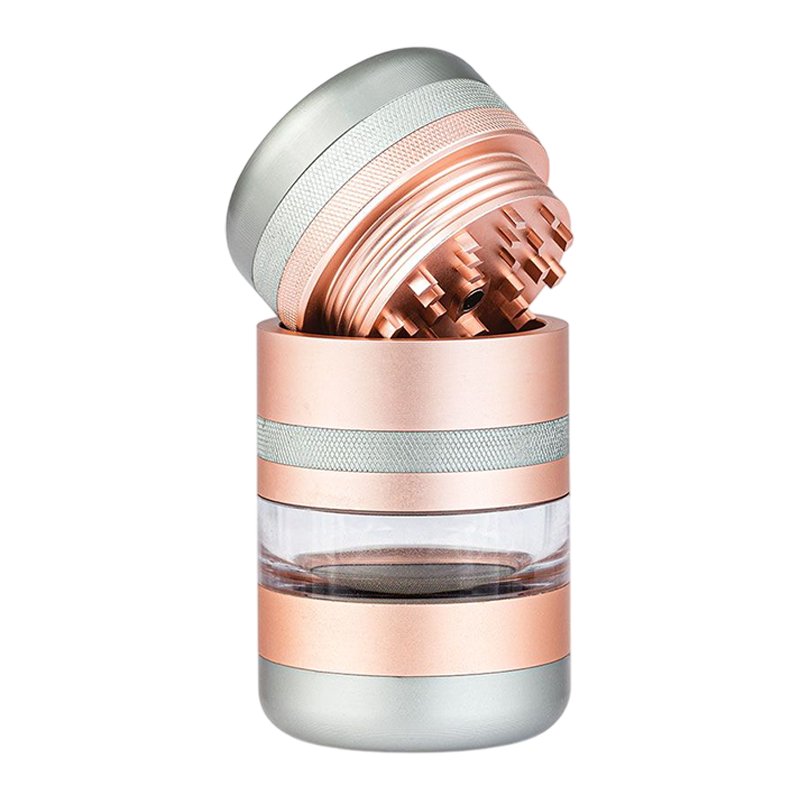 RYOT KANNASTOR GR8TR V2 GRINDER WITH JAR BODY - ROSE GOLD