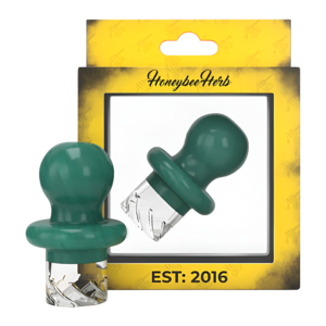 HONEYBEE HERB GLASS CARB CAP - CC-14 BLUE