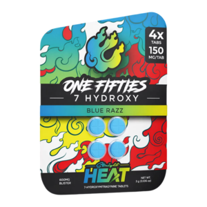 STRAIGHT HEAT ONE FIFTIES 7-HYDROXY TABLETS 150MG 4CT