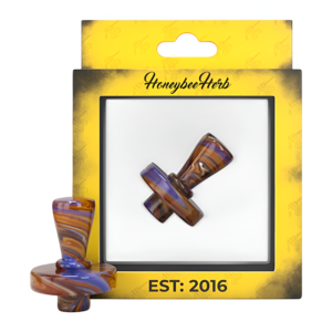 HONEYBEE HERB GLASS CARB CAP - CTC-7 PURPLE