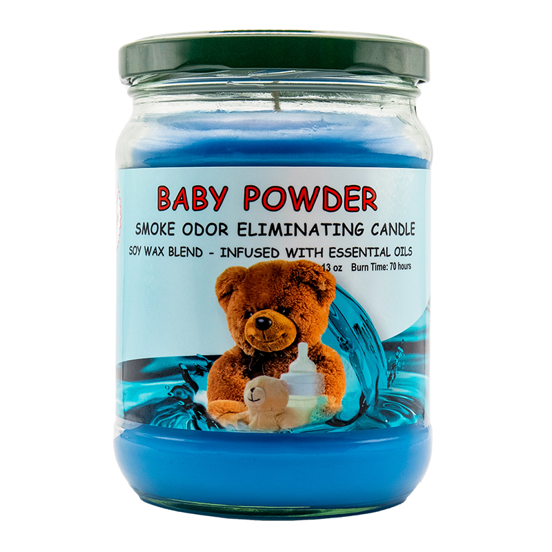 BLUNT EFFECTS SMOKE ODOR ELIMINATING CANDLES 13OZ - BABY POWDER