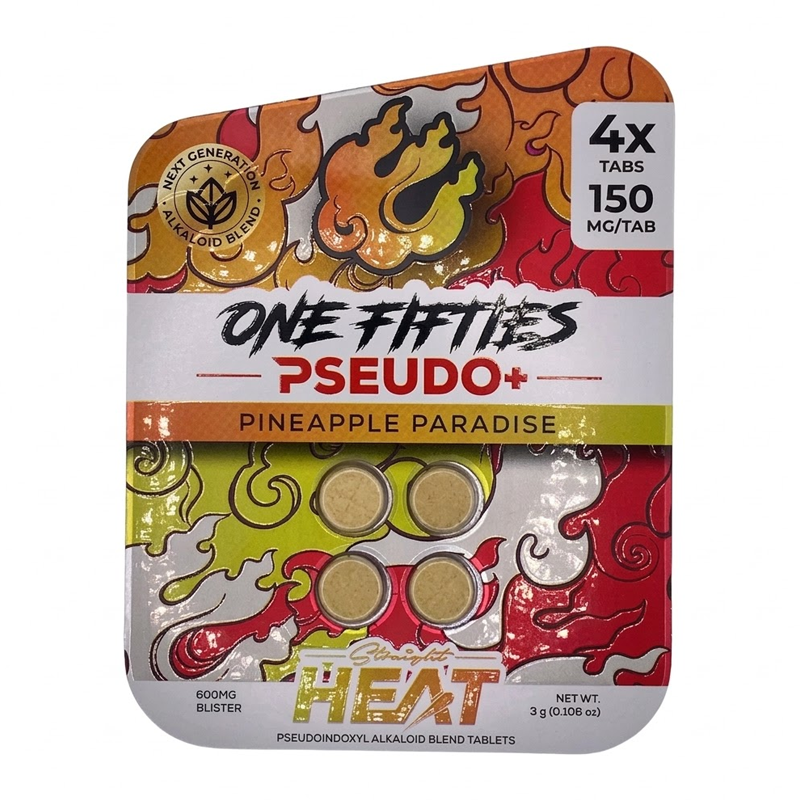 STRAIGHT HEAT ONE FIFTIES PSEUDO+ TABLETS 150MG 4CT