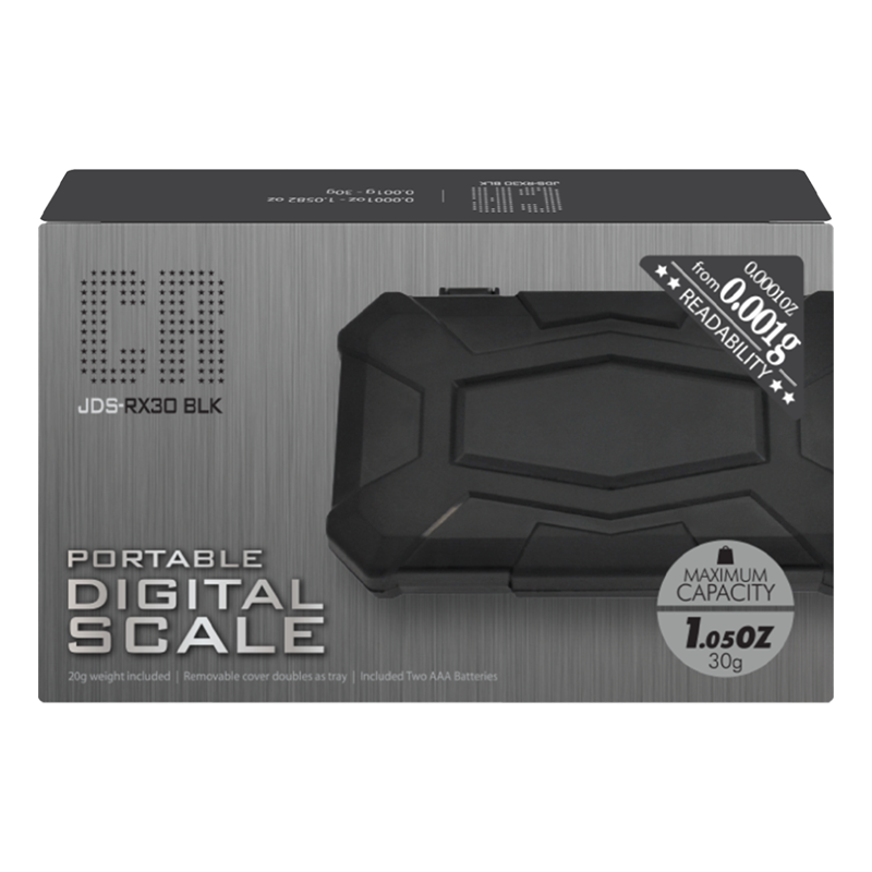 CR PORTABLE DIGITAL SCALE - JDS-RX30 BLK
