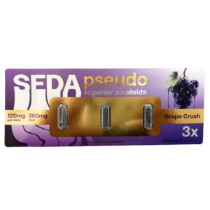 SEDA SUPERIOR ALKALOIDS PSEUDO TABLETS 120MG 3CT - GRAPE CRUSH