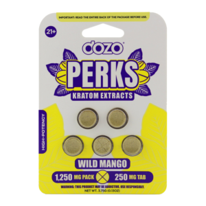 DOZO PERKS KRATOM EXTRACT TABLETS 250MG 5CT - WILD MANGO