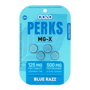 DOZO PERKS MG-X TABLETS 125MG 4CT - BLUE RAZZ