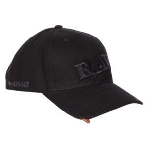 RAW FLEX FIT CAP - BLACK ON BLACK L/XL