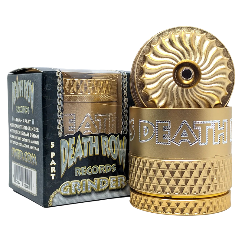 DEATH ROW RECORDS HURRICANE GRINDER 5 PART 63MM - GOLD